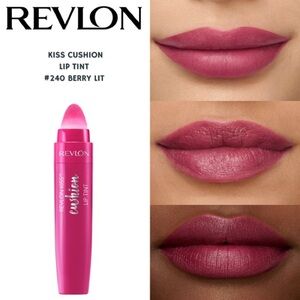 🆕 Revlon Cushion Kiss Lip Tint #240 Berry Lit NWT